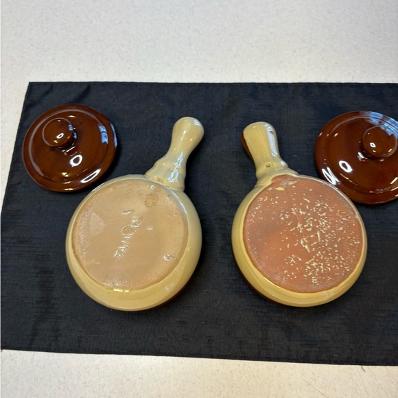 French Onion Soup Crock Bowls 2 pc - Picture 4 of 7